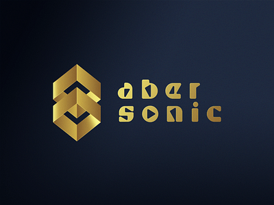 Aber Sonic design golden illlustrator illustration logodesign logotype vector