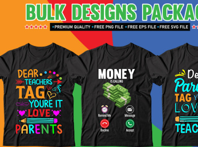 Bulk Package T-shirt Design bundle.