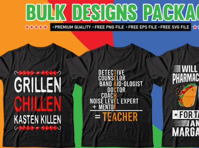 Bulk Package T-shirt Design bundle.