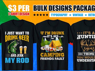 Bulk Package T-shirt Design bundle branding business design dog t shirt drawing drink drink beer elements elephant fishing t shirt hunting identity japanese template tshirt tshirt art tshirt design tshirtdesign tshirts typography