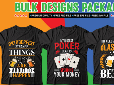 Bulk Package T-shirt Design bundle beer tshirt best collection tshirt branding business company graphic design graphics hunting identity illustration poker tshirt remex tshirt tshirt tshirt art tshirt design tshirtdesign tshirts type typography vector