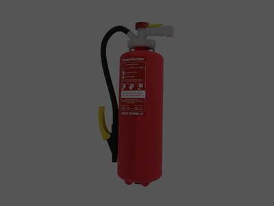 fire extinguishers - exam simulation 3d blender fire