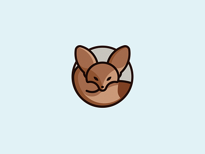 fennec fox animal cute cute animals fennec fox icon illustration logo