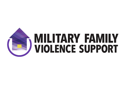 Military Family Violence Support Logo branding design logos