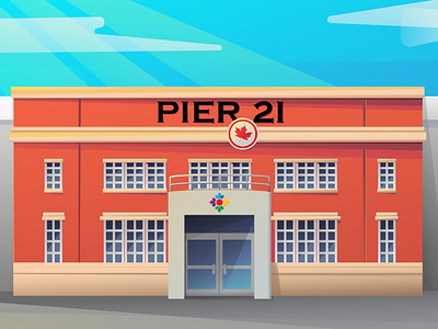 Halifax's Pier 21 design illustration illustrator cc vector