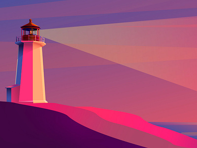 Peggy's Cove! flat design graphic design illustration illustrator vector