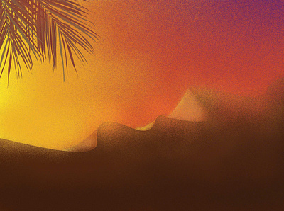 DESERT dailydesign desert design dribble shot dribbler illustraion landscape