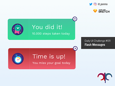 Daily Ui Challenge #011: Flash Messages