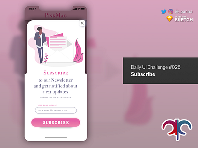 Daily Ui Challenge #026: Subscribe daily ui daily ui challenge form ui design