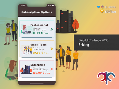 Daily UI Challenge #030: Pricing