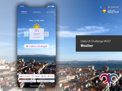 Daily UI Challenge #037: Weather app challenge daily ui daily ui challenge dailyui design ui challenge ui design weather app