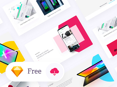 Freebie -> UI / UX Sketch Template app brand branding clean design experiment free freebie icon identity minimal mockup mockups sketch template typography ui ux vector web