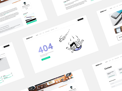 Android Authority UI/UX - Preview 404 404 error brand branding clean design error icon illustration minimal mockup ui user experience user inteface ux vector web design website