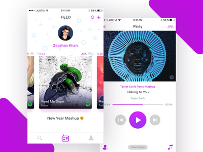 Music App app color design ios music shot