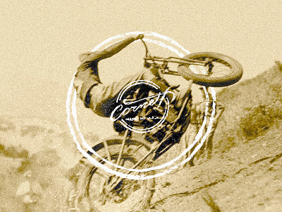 Cornett - Hard Charging Dirt Bike Monday bike dirt hand lettered lettering white knuckle