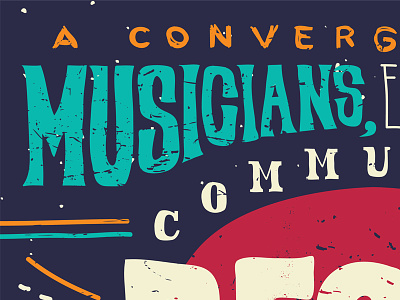 Best of Bluegrass festival lettered lettering musicians