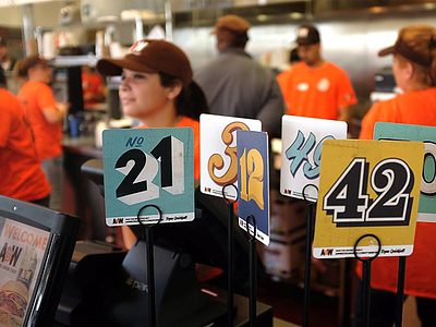 A&W Table Number Project car collaboration hot rod lettering numbers race restaurant