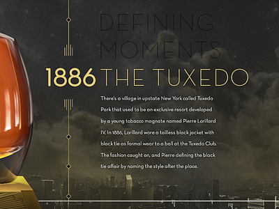 _________ 1886 - The Tuxedo art deco interface neutra ui web design wip