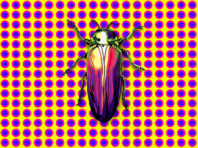 bzzz abstract app architecture art art direction artist artwork beetle colour colourful daily design drawing dribbble dribbbledaily illustration insect logo pattern