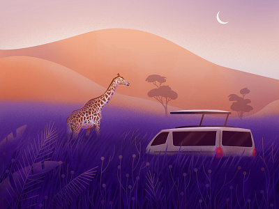 🦒 animated art artist book cover dribbbledaily giraffe illustration illustration art illustrator logo minimal minimalism photoshop safari simple ui