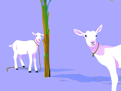 FEFE animated animation art daily design dribbbledaily goat illustration illustration art illustrations illustrator minimal minimalism motion photoshop simple vector vector illustration vectors violet