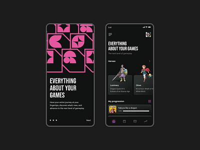 A gamer's app - UI Concept