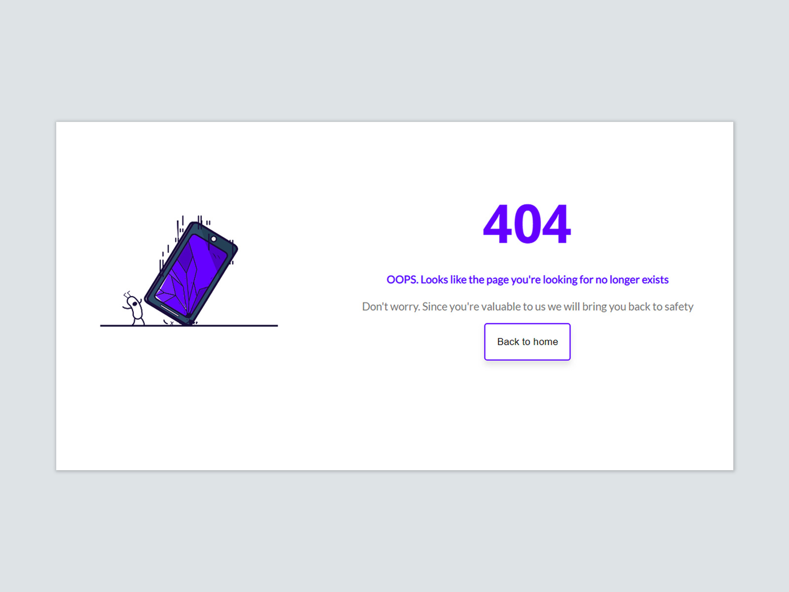 404 Page Design