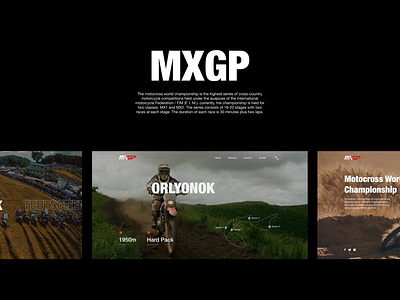 MXGP - website 2020 minimal web ui ux case redesigb