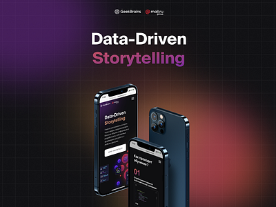 DataDriven Storytelling clean design flat lending minimal typography ui vector web webdesign website