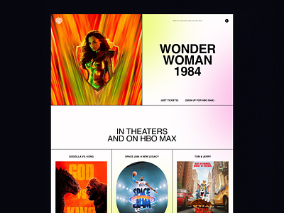 Warner Bros – website redesign concept