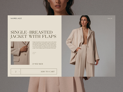 Fashion online shop – Namelazz redesign clean design ecommerce flat minimal shop typography ui ux web webdesign