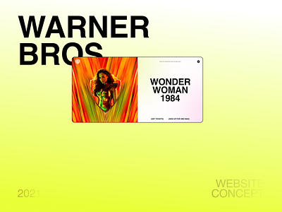 Warner Bros. Entertainment – promo branding clean design flat identity minimal typography ui web webdesign