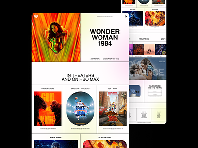 Warner Bros. Entertainment – Home Page clean design flat minimal mobile design mobile ui typography ui vector web webdesign