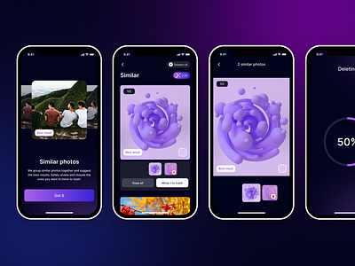 Duplicate Photos Cleaner | Mobile App | UX/UI