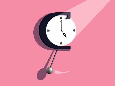 clock 36daysoftype adobe illustrator adobe photoshop branding c clock color daily design icon illustration illustrations light minimal minimalism minimalist minimalistic shadow time typography