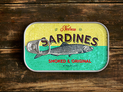 Smoked sardines can