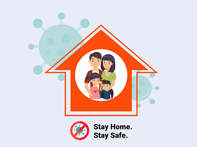 Stay Home. Stay Safe. go home poster poster a day poster challenge poster design safe virus xd design