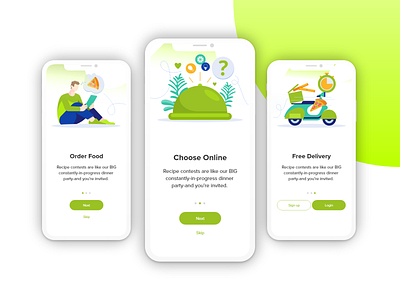 Food Delivery App ( Intro Screens )