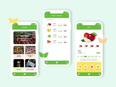 Vegetables - Mobile App Design