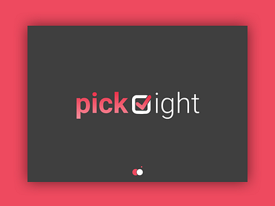 pickright_logo branding dailyui design logo logodesign logotype mobile ui ux web website