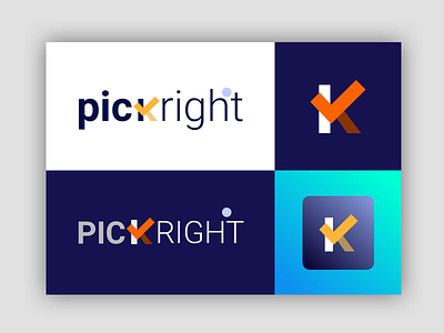 pickright with k ( arrow k ) arrow arrow logo branding design logo logo design web