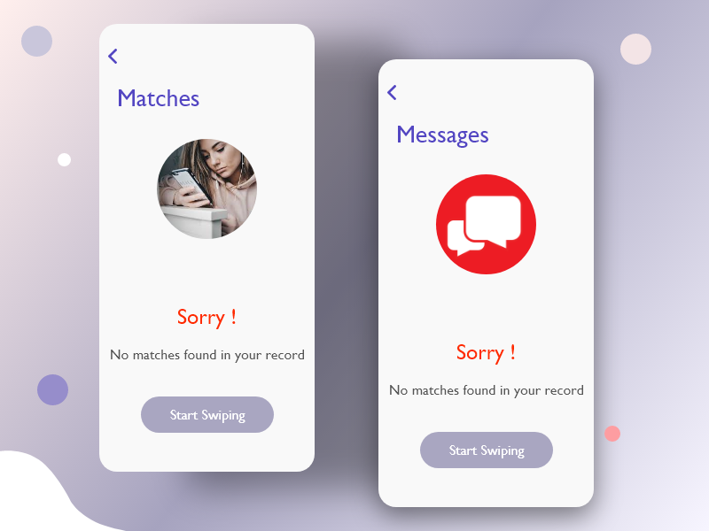 Upcoming Dating App messages app mobile adobe xd logo dailyui ux ui design datingapp