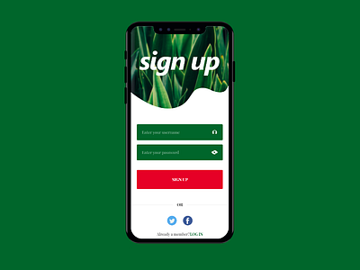 Sign up adobe xd app colors dailyui design logo mobile sign up signup form signup page signup screen