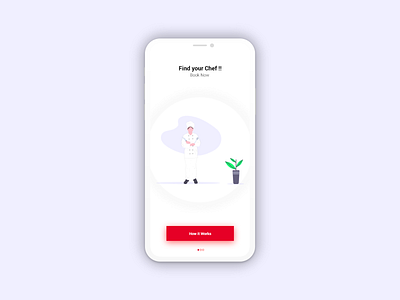 Chef Booking - App adobe xd booking booking app booking design booking screen booking system bookings branding chef design mobile works