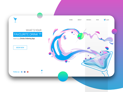 Drinks! adobe photoshop adobexd booking booking app branding colors designs drink drinks drinks website icon illustration webdesig website website design