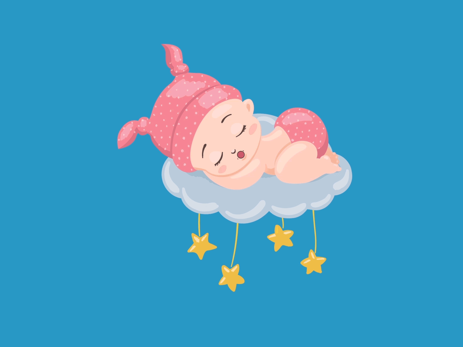 animated sleeping baby wallpaper