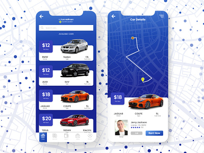 Rent Car UI app