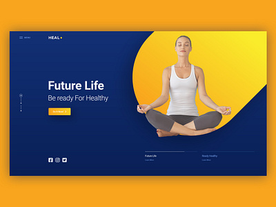 Future Life app design homepage landing page landing page design ui ui design uiux ux design website website design wireframe yoga