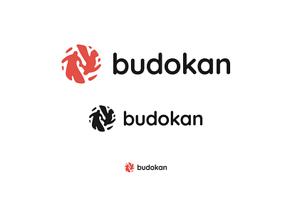 Budokan Aikido Logo after effect aikido animation branding design flat illustration karate logo minimal typography web