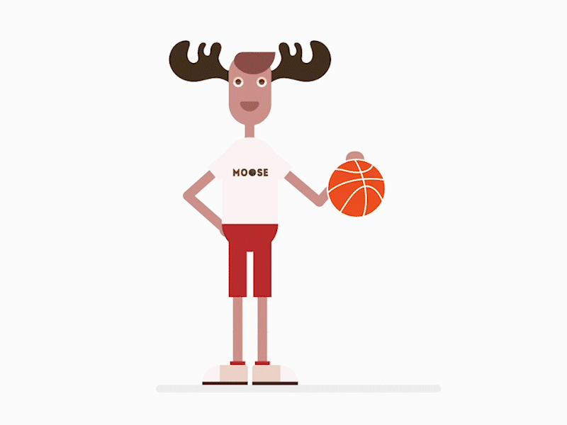 Mascot Basketball Animation after effect animation animations basket basketball branding design flat icon illustration web